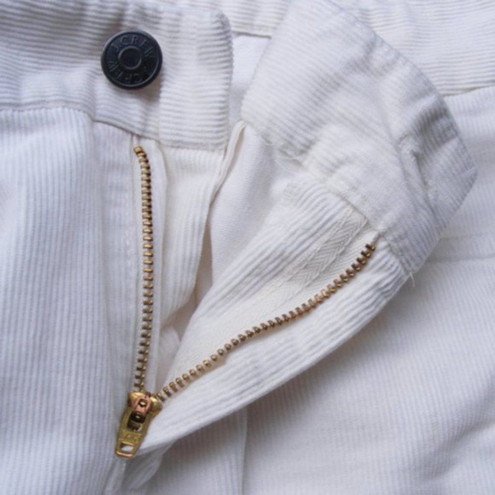 J. CREW Factory Corduroy Pants, 30S, Bootcut, Some stretch, Off-white/Ivory - Picture 5 of 9